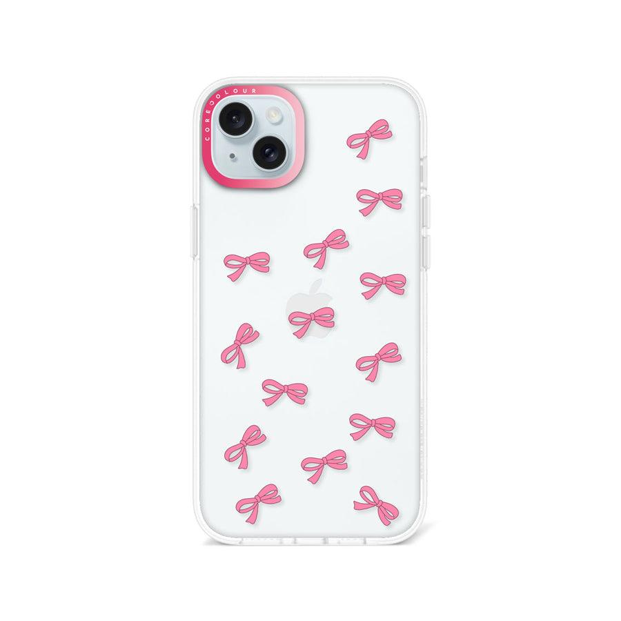 iPhone 14 Plus Pink Ribbon Mini Phone Case - CORECOLOUR