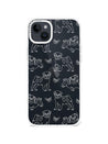 iPhone 14 Plus Pug Minimal Line Phone Case - CORECOLOUR