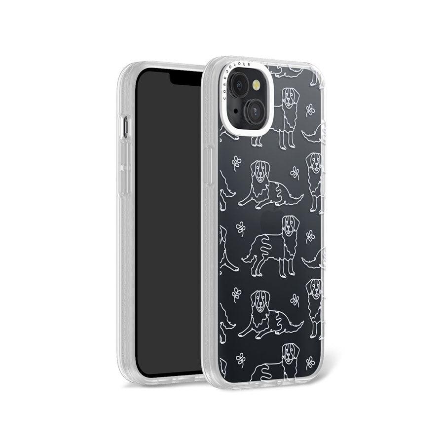 iPhone 14 Plus Pug Minimal Line Phone Case - CORECOLOUR