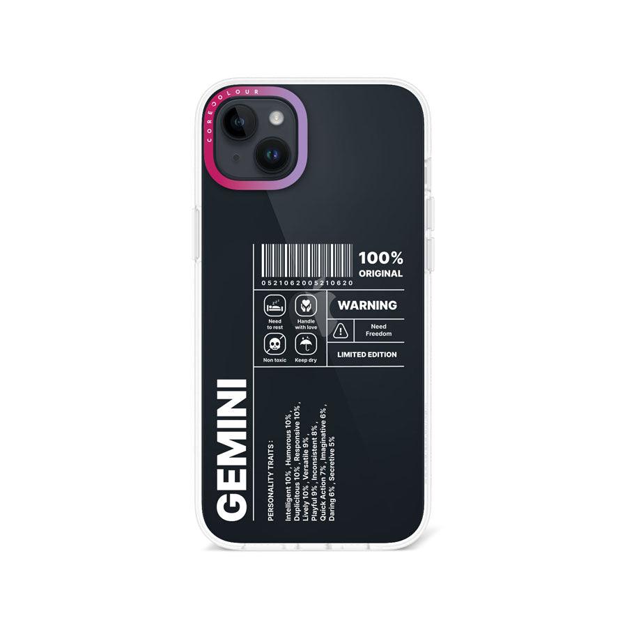 iPhone 14 Plus Warning Gemini Phone Case - CORECOLOUR