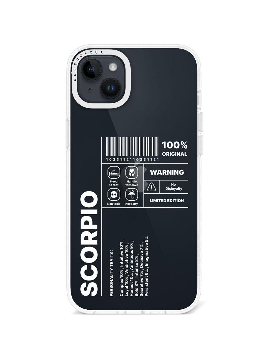 iPhone 14 Plus Warning Scorpio Phone Case - CORECOLOUR