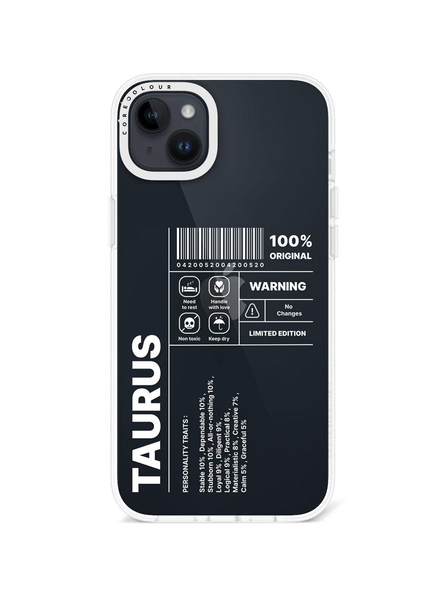 iPhone 14 Plus Warning Taurus Phone Case - CORECOLOUR