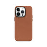 iPhone 14 Pro Brown Genuine Leather Phone Case - CORECOLOUR