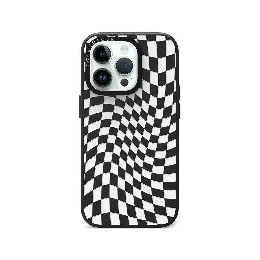 iPhone 14 Pro Check Me Out Twisted Black Phone Case - CORECOLOUR