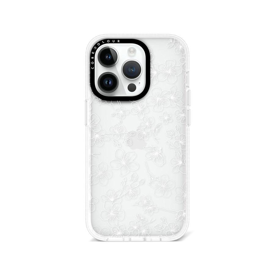 iPhone 14 Pro Cherry Blossom White Phone Case - CORECOLOUR