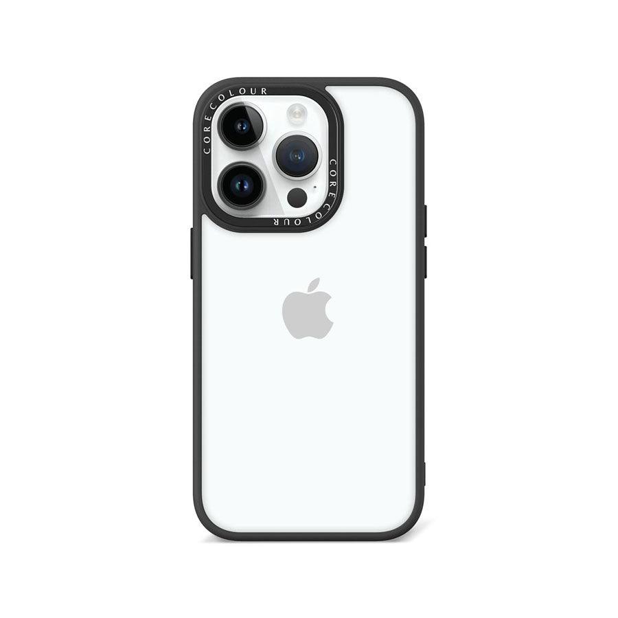 iPhone 14 Pro Jet Black Clear Phone Case - CORECOLOUR
