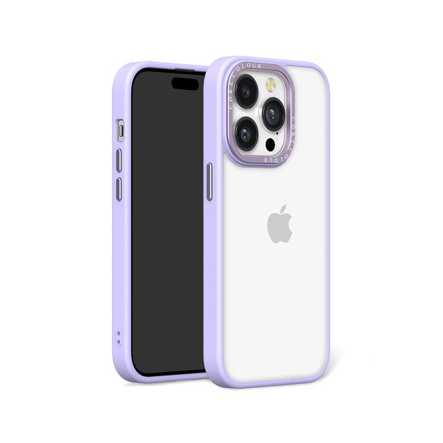 iPhone 14 Pro Lavender Hush Clear Phone Case - CORECOLOUR