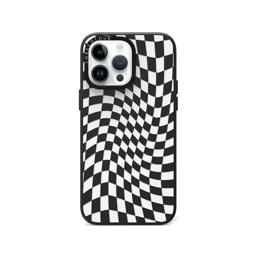 iPhone 14 Pro Max Check Me Out Twisted Black Phone Case - CORECOLOUR