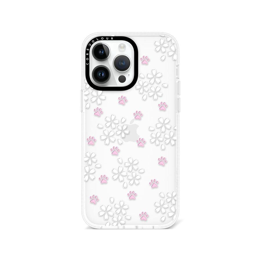 iPhone 14 Pro Max Cherry Blossom Paw Phone Case - CORECOLOUR