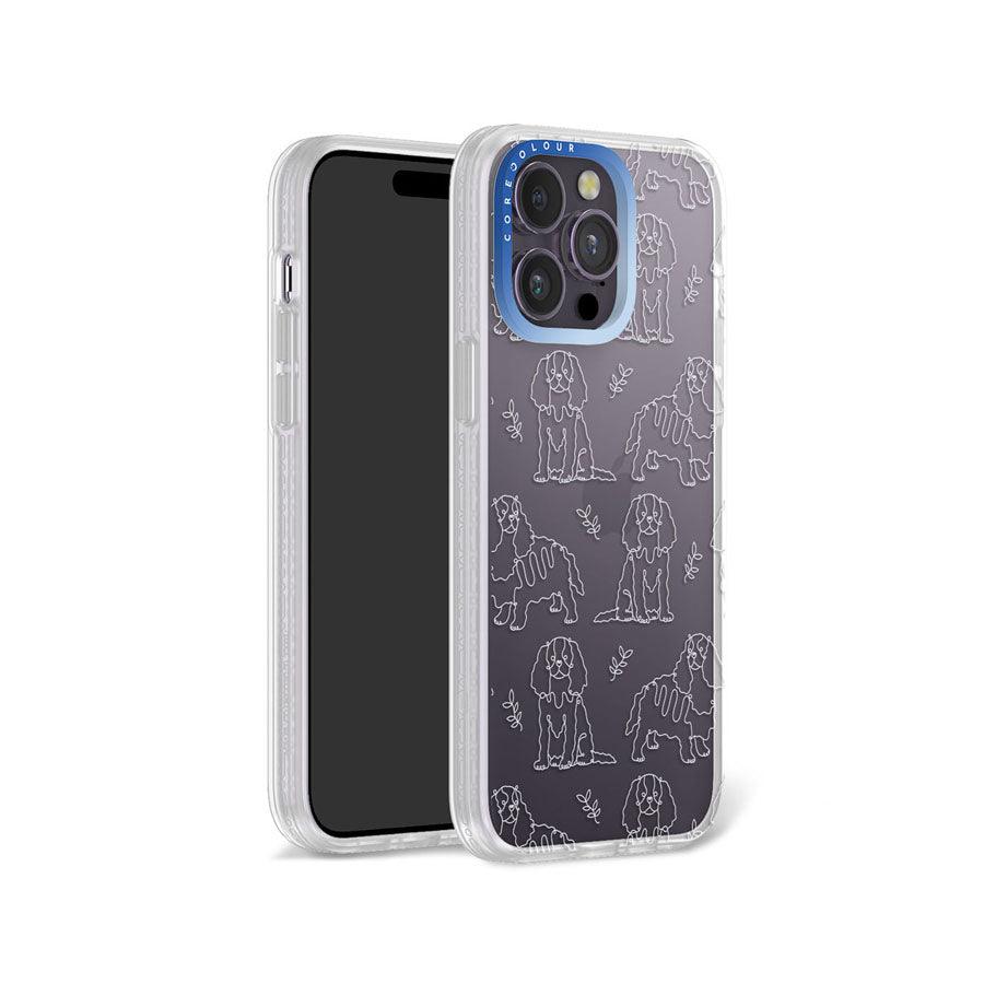 iPhone 14 Pro Max Cocker Spaniel Minimal Line Phone Case - CORECOLOUR