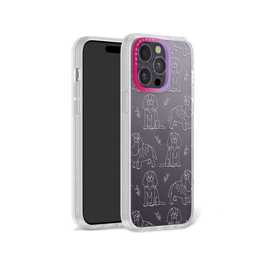 iPhone 14 Pro Max Cocker Spaniel Minimal Line Phone Case - CORECOLOUR