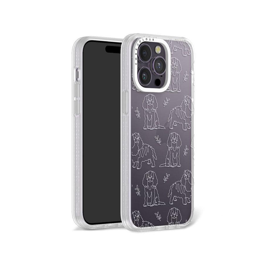 iPhone 14 Pro Max Cocker Spaniel Minimal Line Phone Case - CORECOLOUR