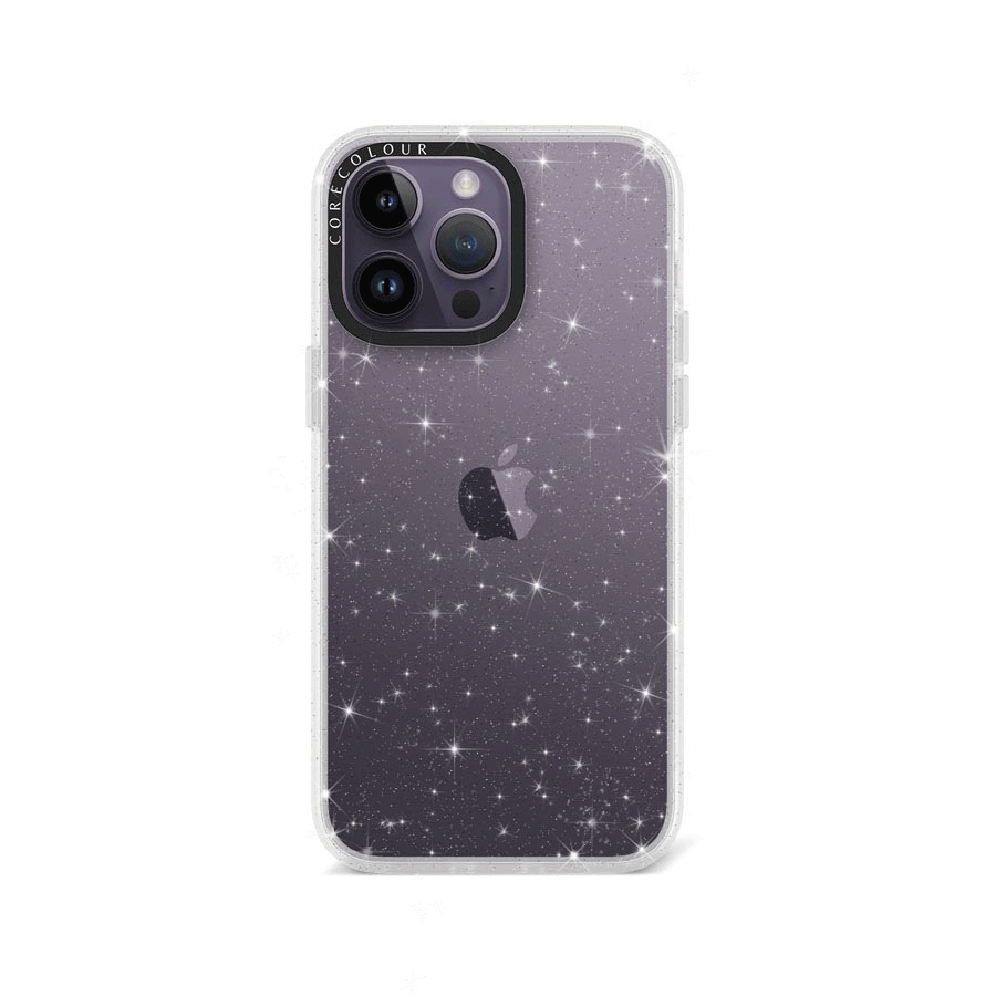 iPhone 14 Pro Max Glitter Clear Glitter Phone Case - CORECOLOUR