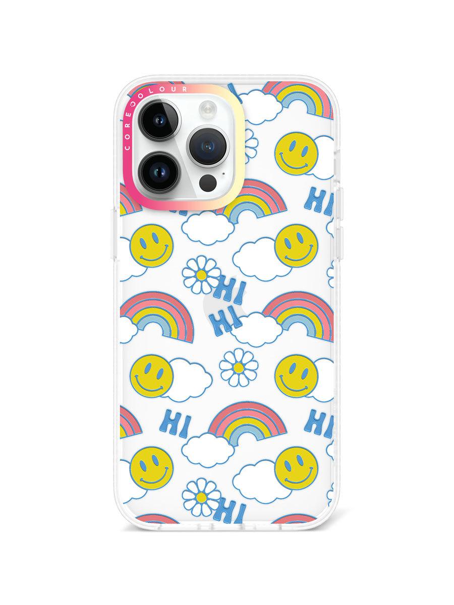 iPhone 14 Pro Max Hi There! Rainbow Phone Case - CORECOLOUR