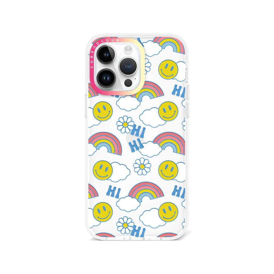 iPhone 14 Pro Max Hi There! Rainbow Phone Case - CORECOLOUR