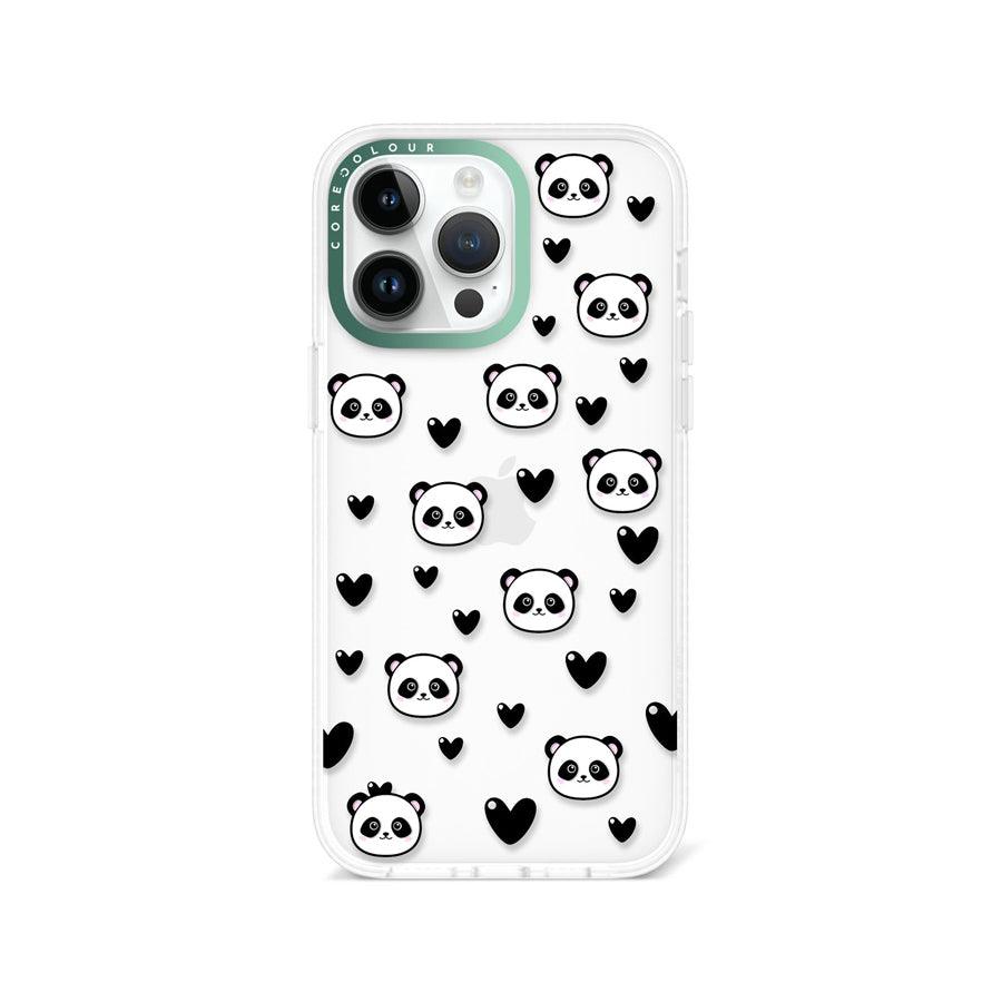iPhone 14 Pro Max Panda Heart Phone Case - CORECOLOUR