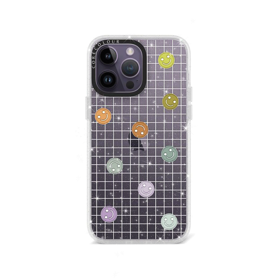 iPhone 14 Pro Max School's Out! Smile! Glitter Phone Case - CORECOLOUR