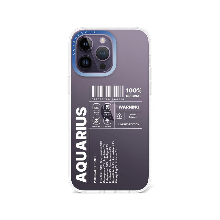 iPhone 14 Pro Max Warning Aquarius Phone Case - CORECOLOUR