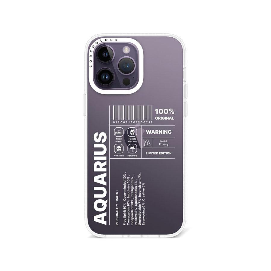 iPhone 14 Pro Max Warning Aquarius Phone Case - CORECOLOUR