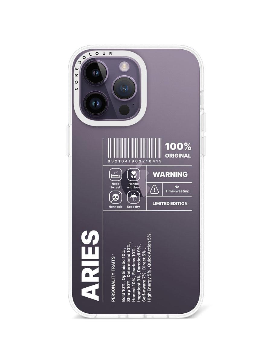 iPhone 14 Pro Max Warning Aries Phone Case - CORECOLOUR