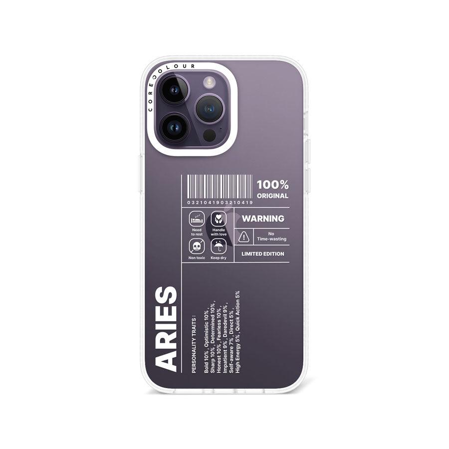 iPhone 14 Pro Max Warning Aries Phone Case - CORECOLOUR