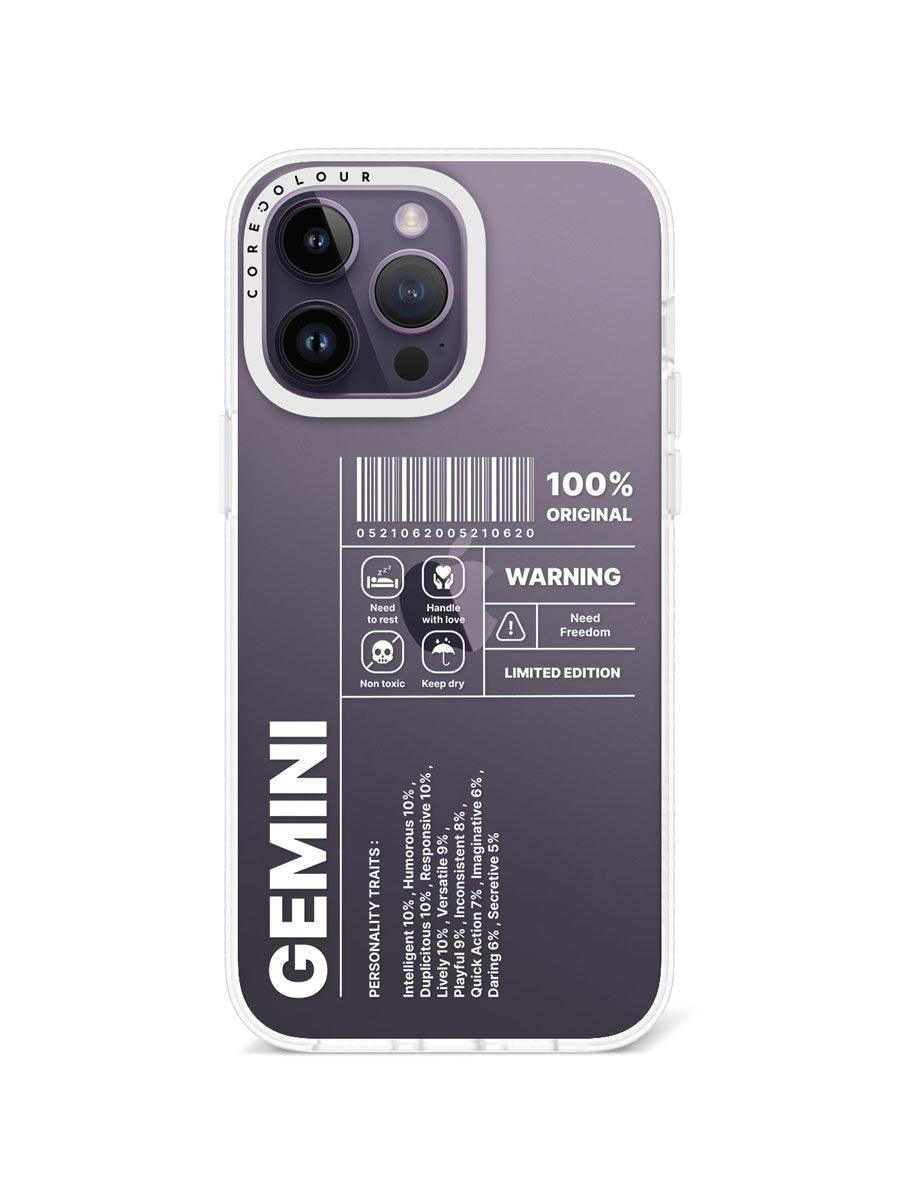 iPhone 14 Pro Max Warning Gemini Phone Case - CORECOLOUR