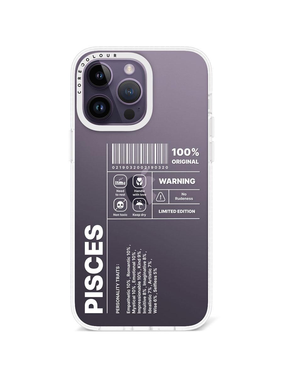 iPhone 14 Pro Max Warning Pisces Phone Case - CORECOLOUR