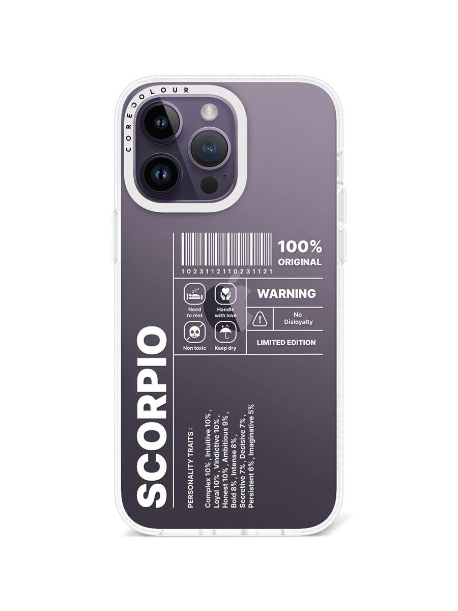 iPhone 14 Pro Max Warning Scorpio Phone Case - CORECOLOUR