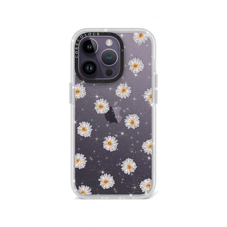 iPhone 14 Pro Oopsy Daisy Glitter Phone Case - CORECOLOUR