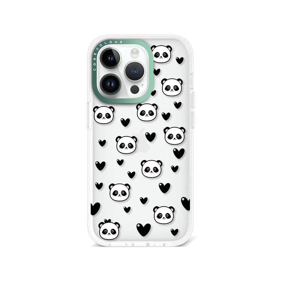 iPhone 14 Pro Panda Heart Phone Case - CORECOLOUR