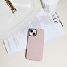 iPhone 14 Pro Pink Genuine Leather Phone Case - CORECOLOUR