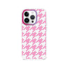 iPhone 14 Pro Pink Houndstooth Phone Case - CORECOLOUR