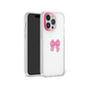 iPhone 14 Pro Pink Ribbon Bow Phone Case - CORECOLOUR