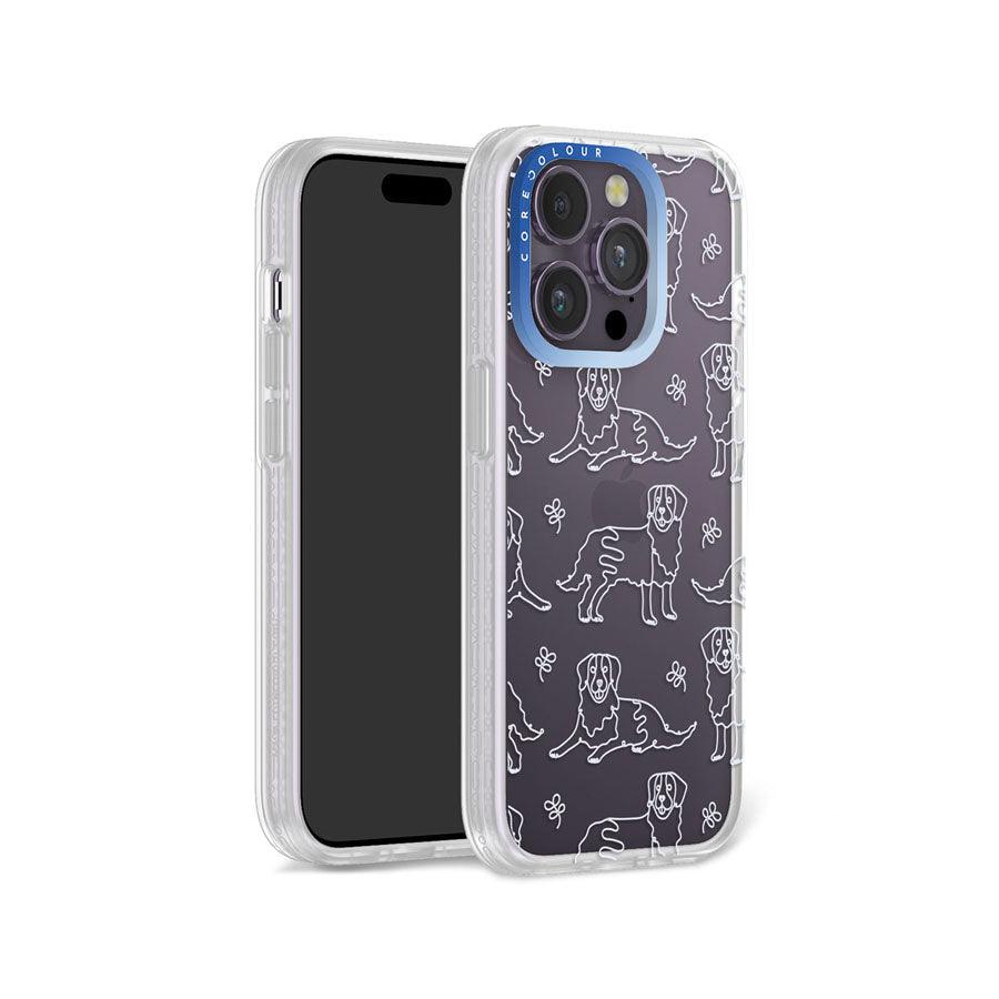 iPhone 14 Pro Sausage Dog Minimal Line Phone Case - CORECOLOUR