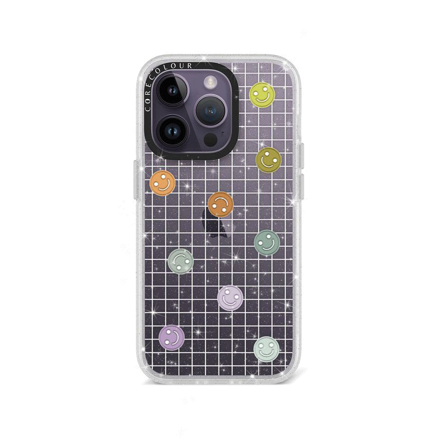 iPhone 14 Pro School's Out! Smile! Glitter Phone Case - CORECOLOUR