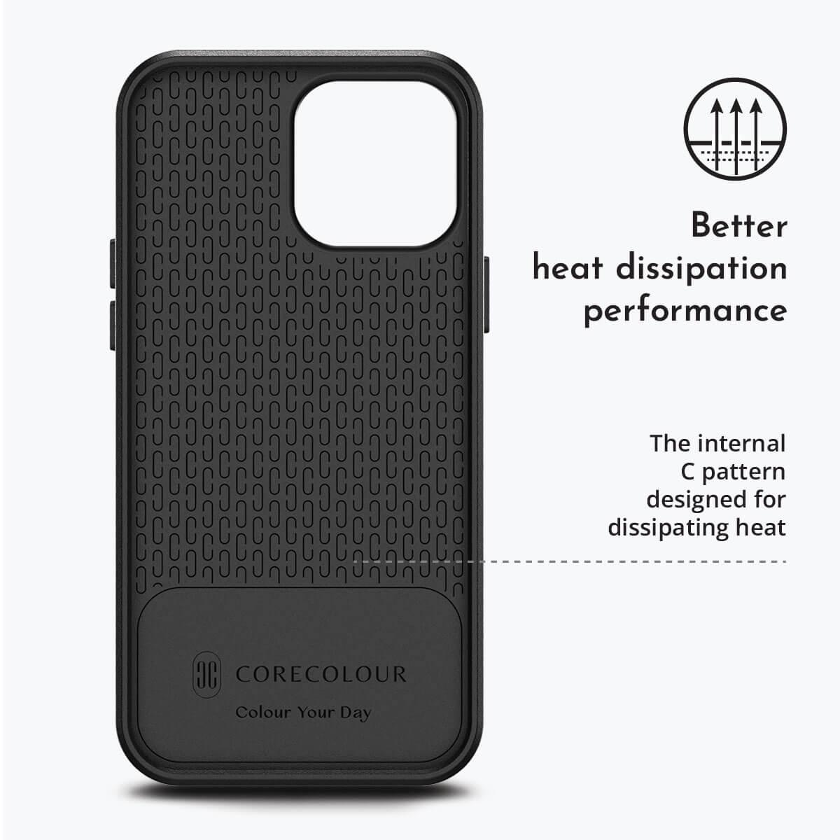 iPhone 14 Pro Solid Black Phone Case - CORECOLOUR