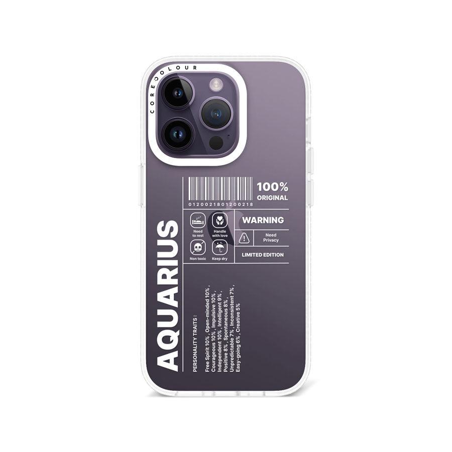 iPhone 14 Pro Warning Aquarius Phone Case - CORECOLOUR