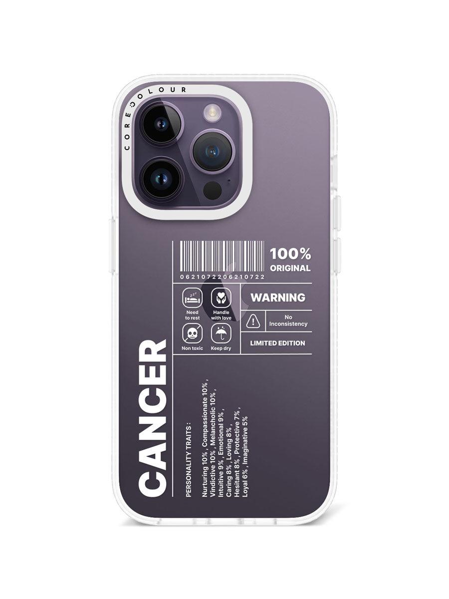 iPhone 14 Pro Warning Cancer Phone Case - CORECOLOUR