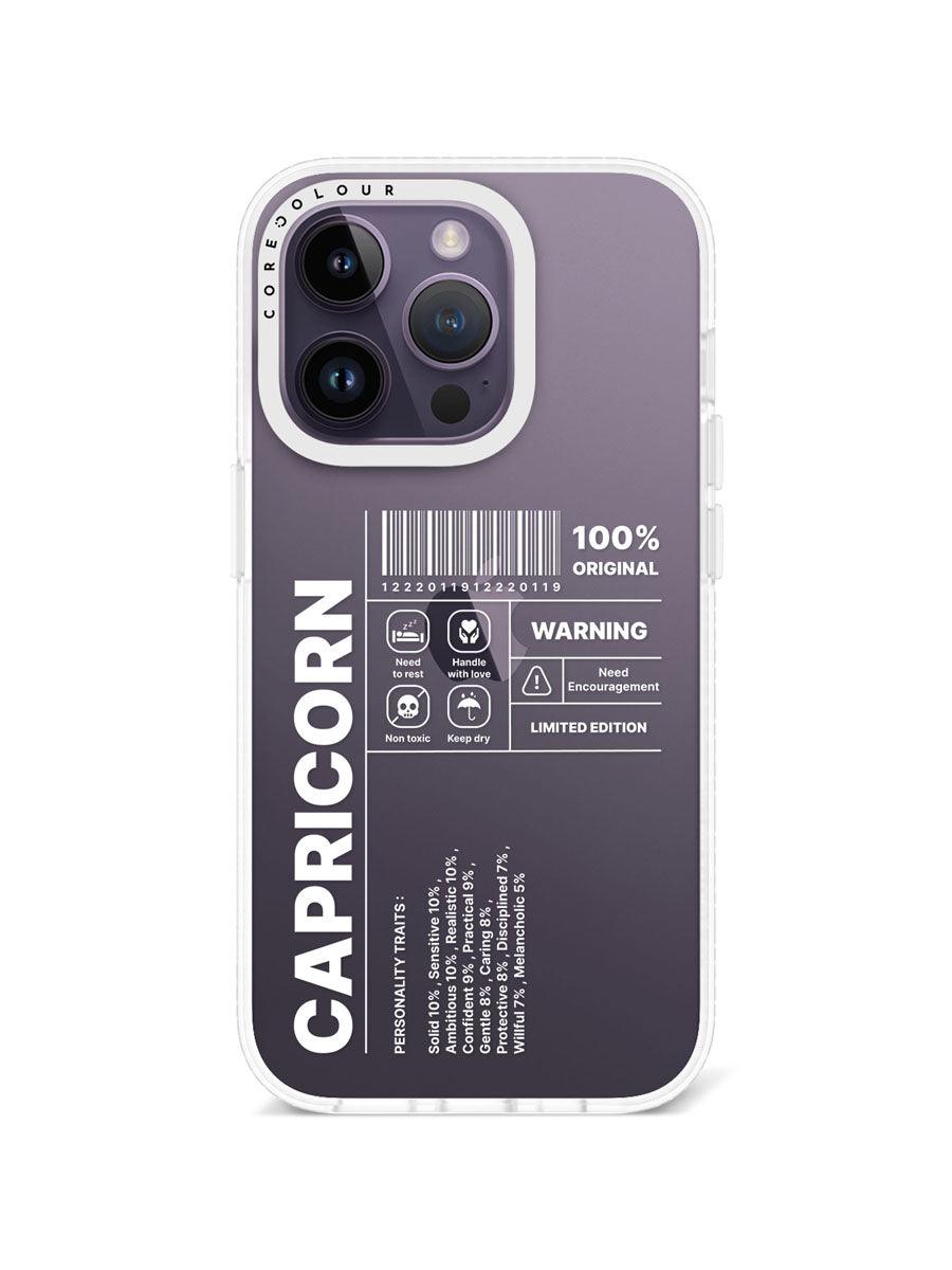 iPhone 14 Pro Warning Capricorn Phone Case - CORECOLOUR