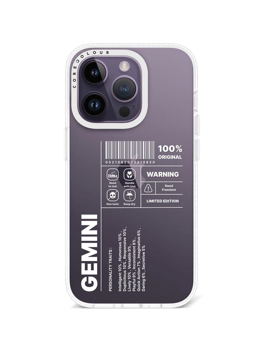 iPhone 14 Pro Warning Gemini Phone Case - CORECOLOUR