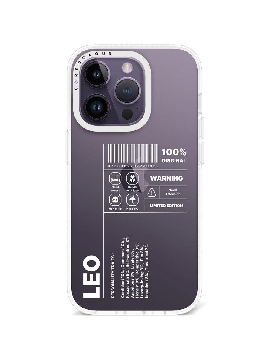 iPhone 14 Pro Warning Leo Phone Case - CORECOLOUR