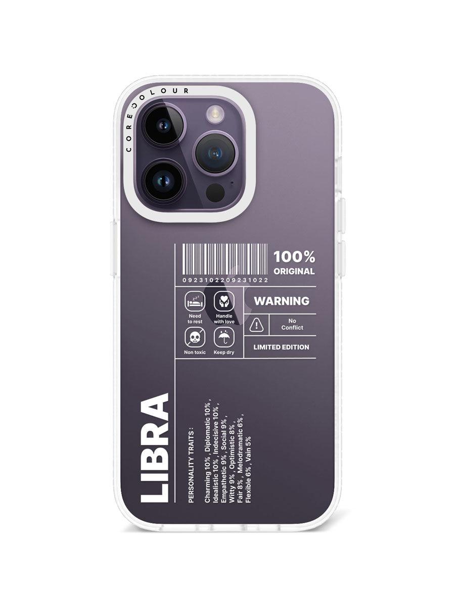 iPhone 14 Pro Warning Libra Phone Case - CORECOLOUR