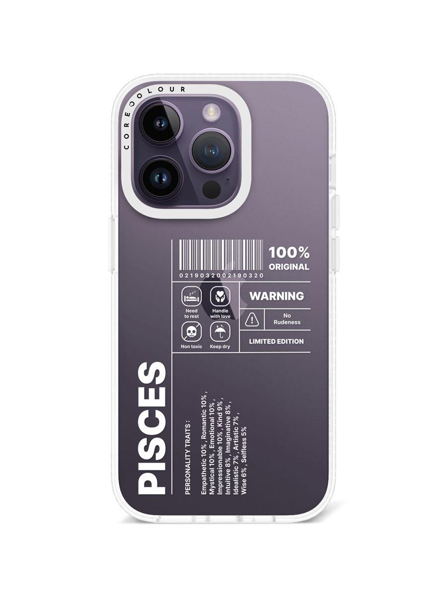 iPhone 14 Pro Warning Pisces Phone Case - CORECOLOUR