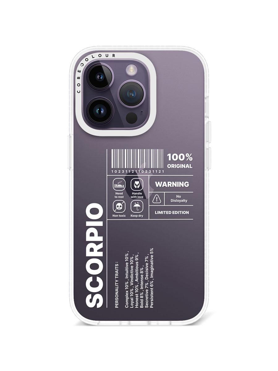 iPhone 14 Pro Warning Scorpio Phone Case - CORECOLOUR