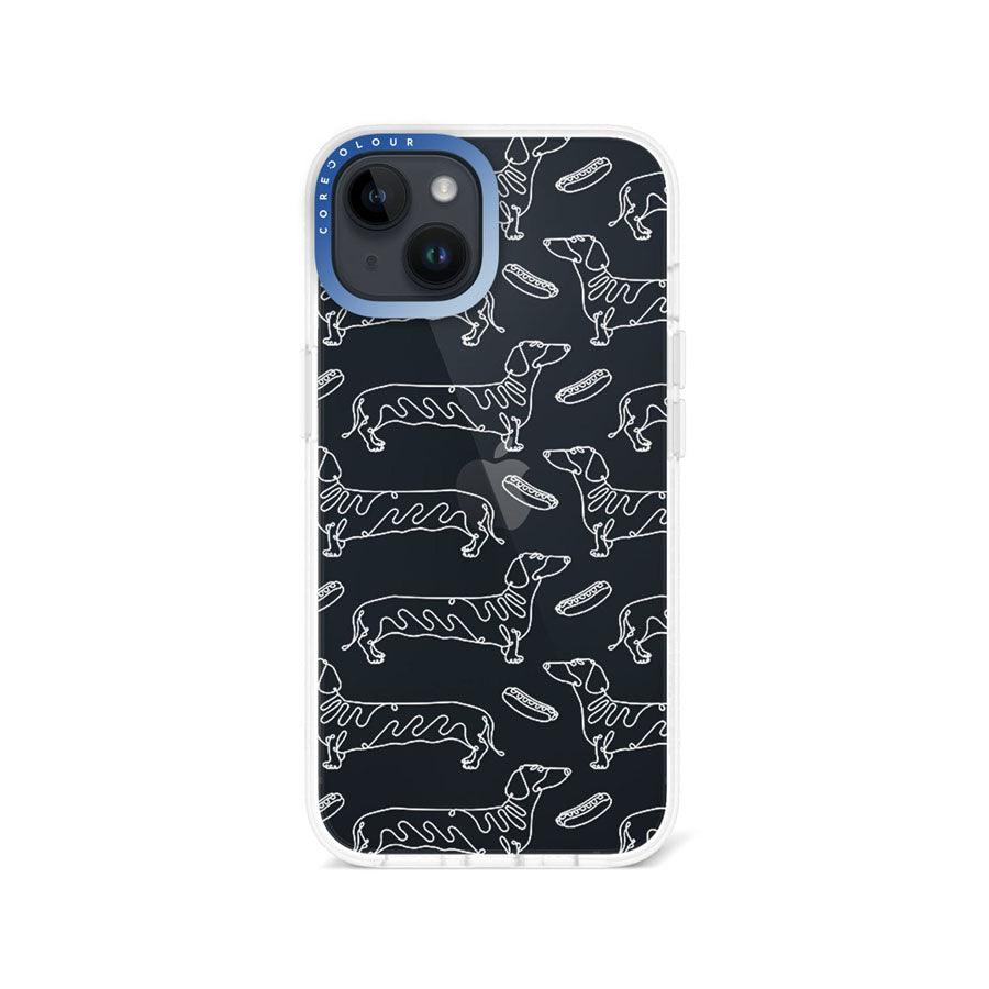 iPhone 14 Sausage Dog Minimal Line Phone Case - CORECOLOUR