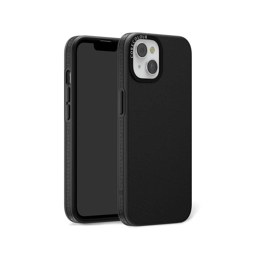 iPhone 14 Solid Black Phone Case - CORECOLOUR