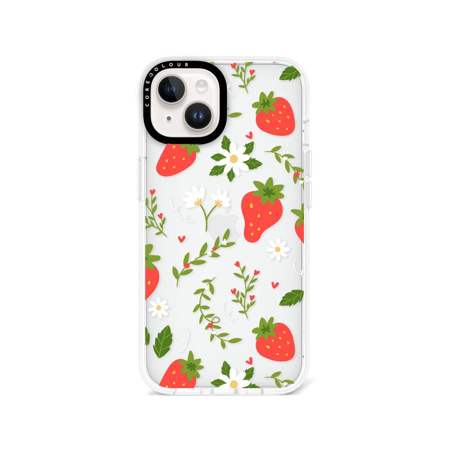 iPhone 14 Strawberry Flower Phone Case - CORECOLOUR