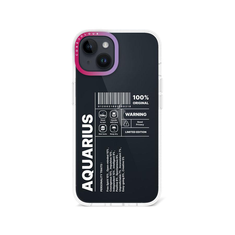 iPhone 14 Warning Aquarius Phone Case - CORECOLOUR