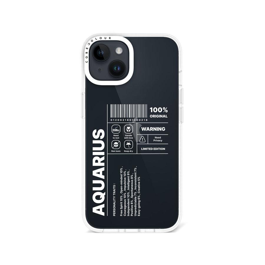 iPhone 14 Warning Aquarius Phone Case - CORECOLOUR