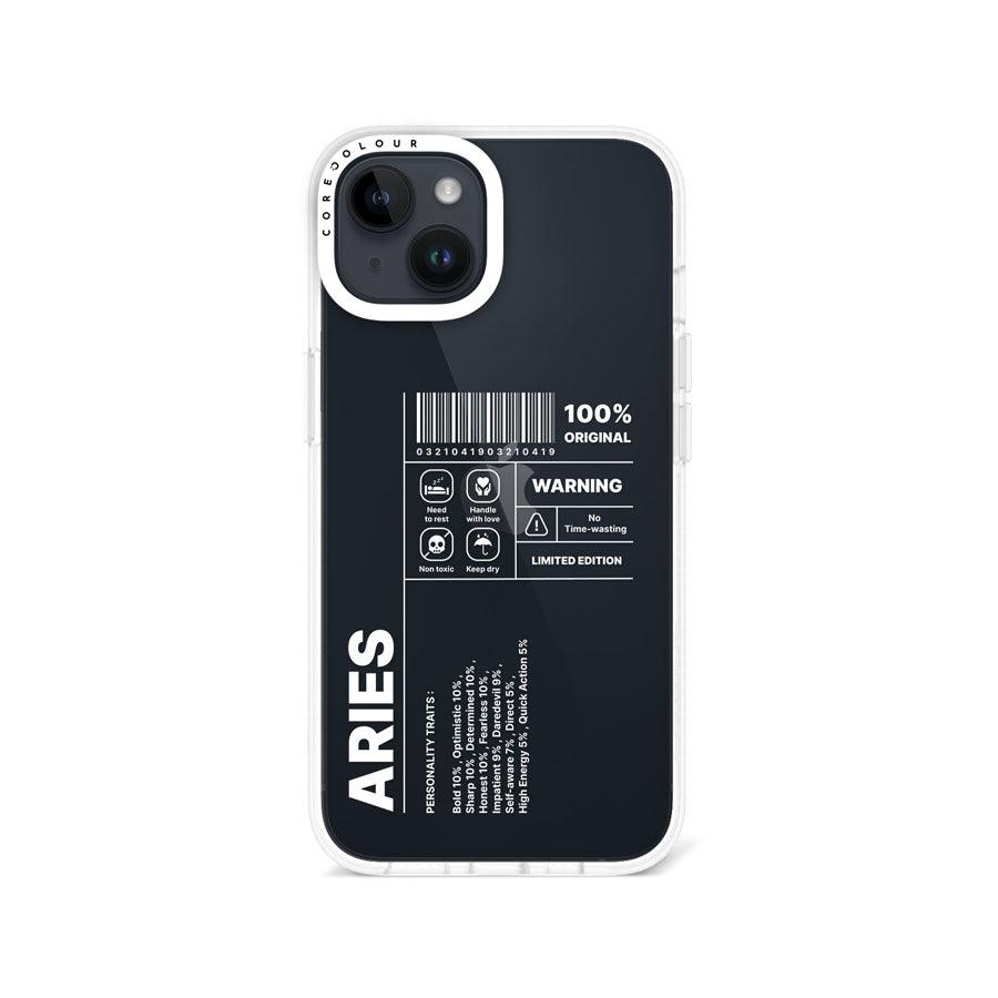 iPhone 14 Warning Aries Phone Case - CORECOLOUR
